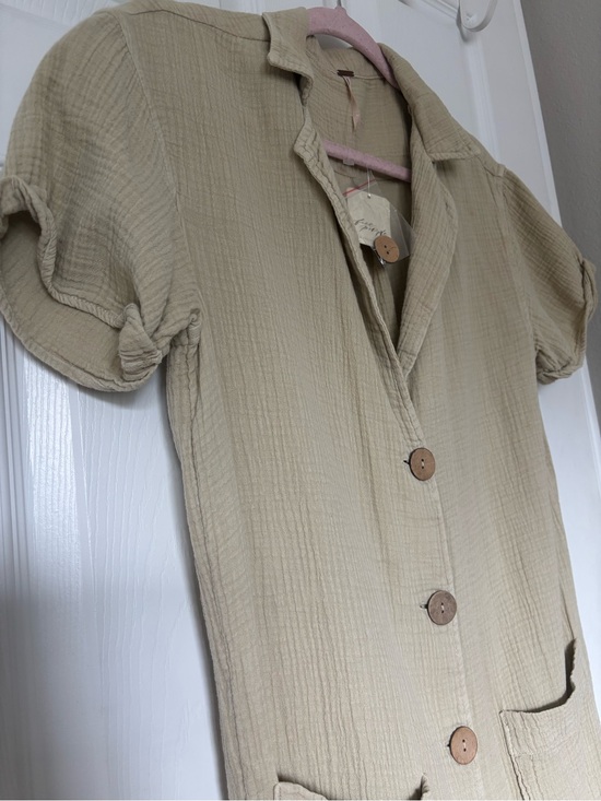 Free People Dresses & Skirts - NWT Free People Almeda Buttondown 100% Cotton Dress -Size XS